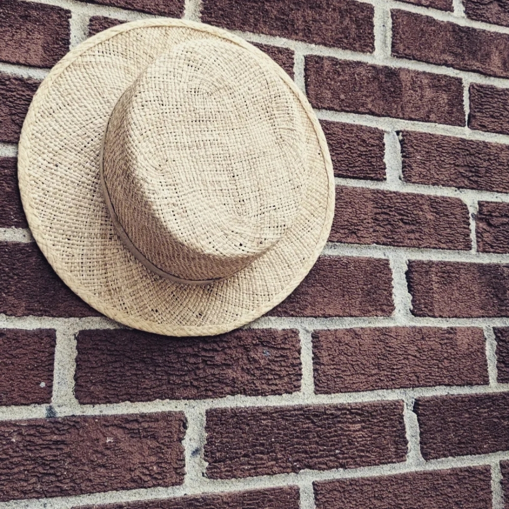 Heirloom Hats Straw Boater Size small, Luxury Summer Hat /Gigi Pip Janessa Leone
